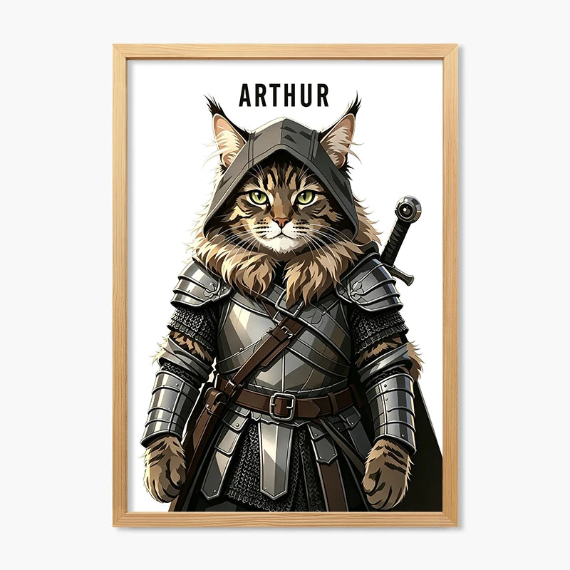 The Knight | Pet Portrait Print