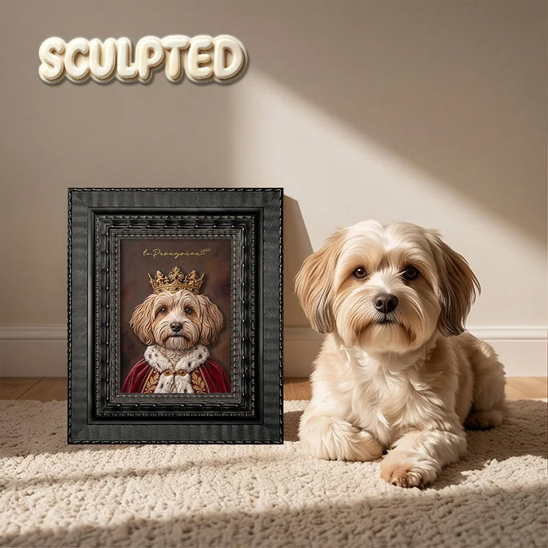 The King | Hand-sculpted 3D Pet Portrait