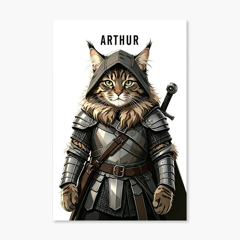 The Knight | Pet Portrait Print