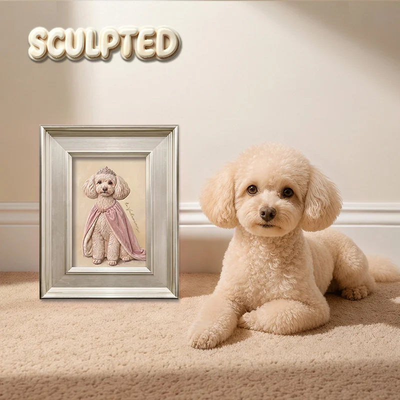 The Queen | Hand-sculpted 3D Pet Portrait