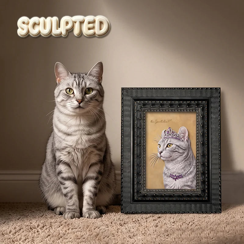 The Queen | Hand-sculpted 3D Pet Portrait