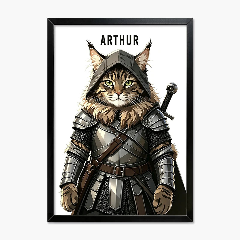 The Knight | Pet Portrait Print