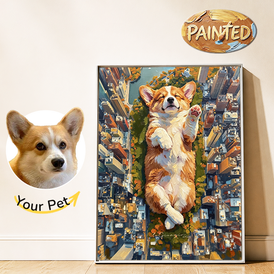 Central Oasis,New York | Hand-painted Pet Portrait