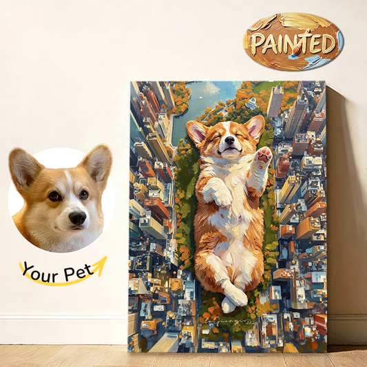 Central Oasis,New York | Hand-painted Pet Portrait
