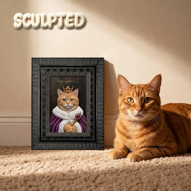 The Queen | Hand-sculpted 3D Pet Portrait