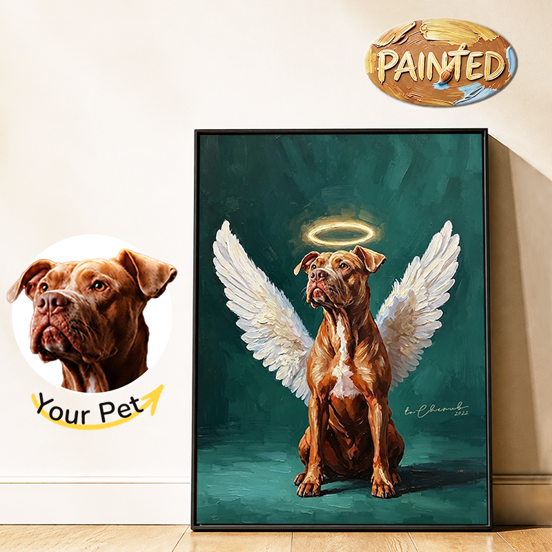 Holy Angel | Hand-painted Pet Portrait