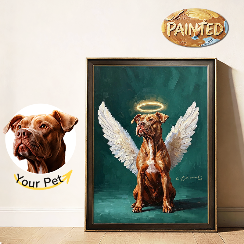 Holy Angel | Hand-painted Pet Portrait