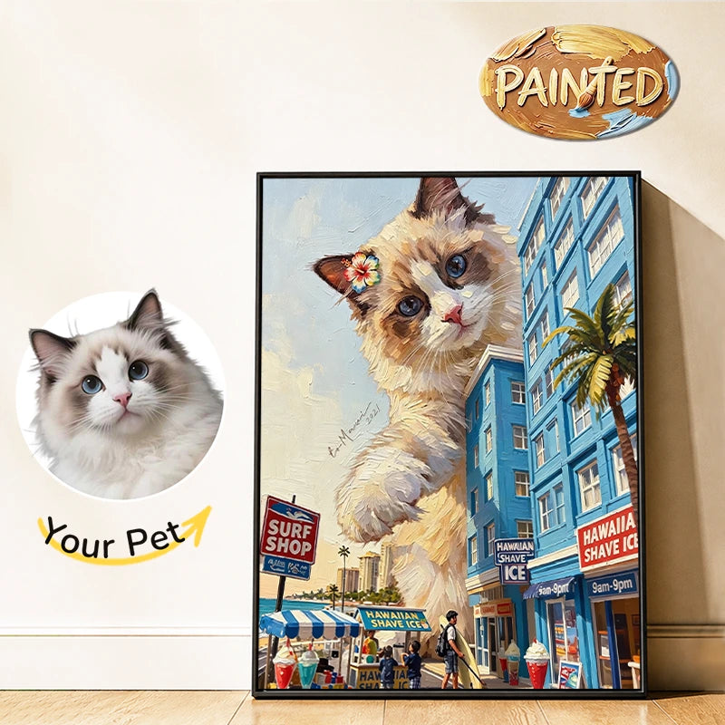 Honolulu, Hawaii | Hand-painted Pet Portrait