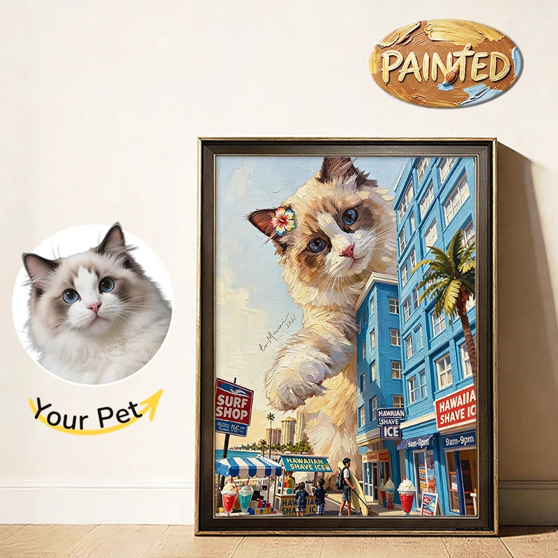 Honolulu, Hawaii | Hand-painted Pet Portrait