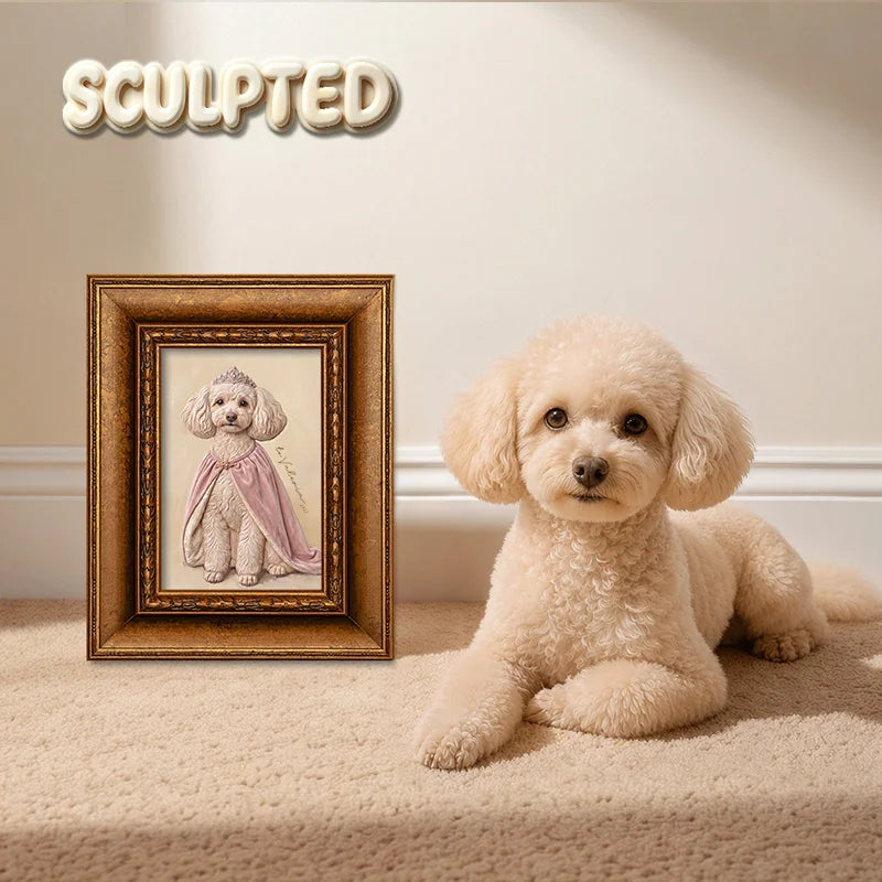The Queen | Hand-sculpted 3D Pet Portrait