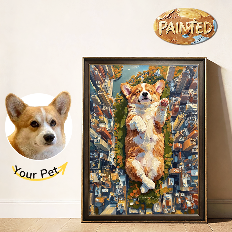 Central Oasis,New York | Hand-painted Pet Portrait