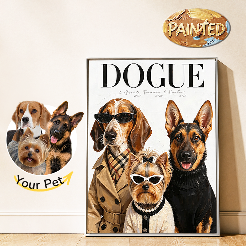 Cover Model | Hand-painted Pet Portrait