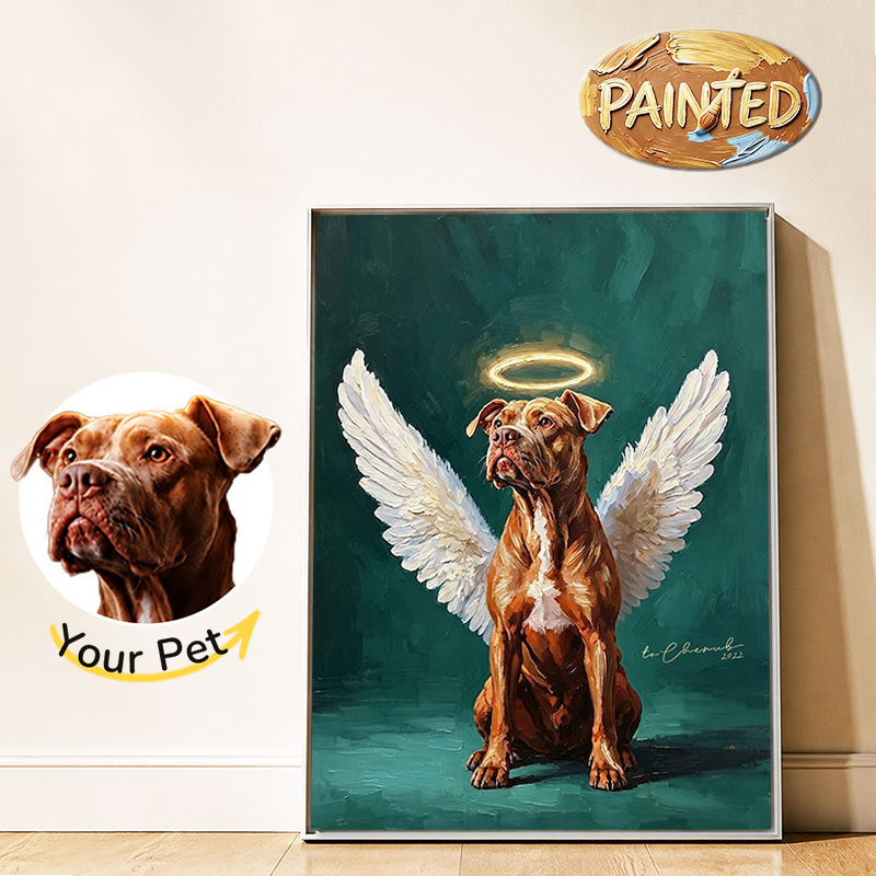 Holy Angel | Hand-painted Pet Portrait