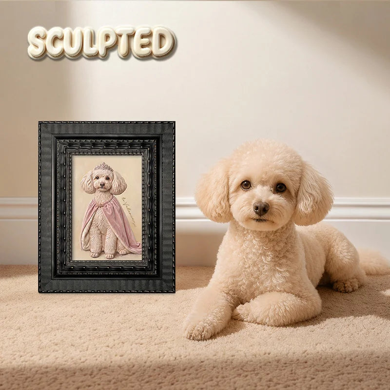 The Queen | Hand-sculpted 3D Pet Portrait