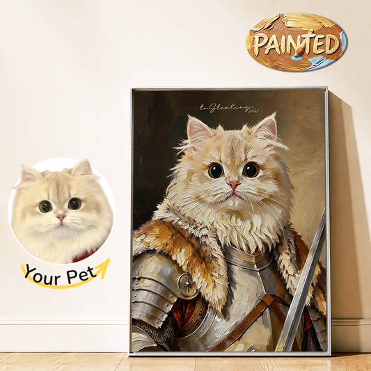 Armored Knight | Hand-painted Pet Portrait