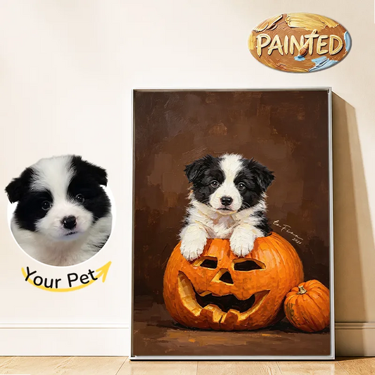 Pumpkin King | Hand-painted Pet Portrait