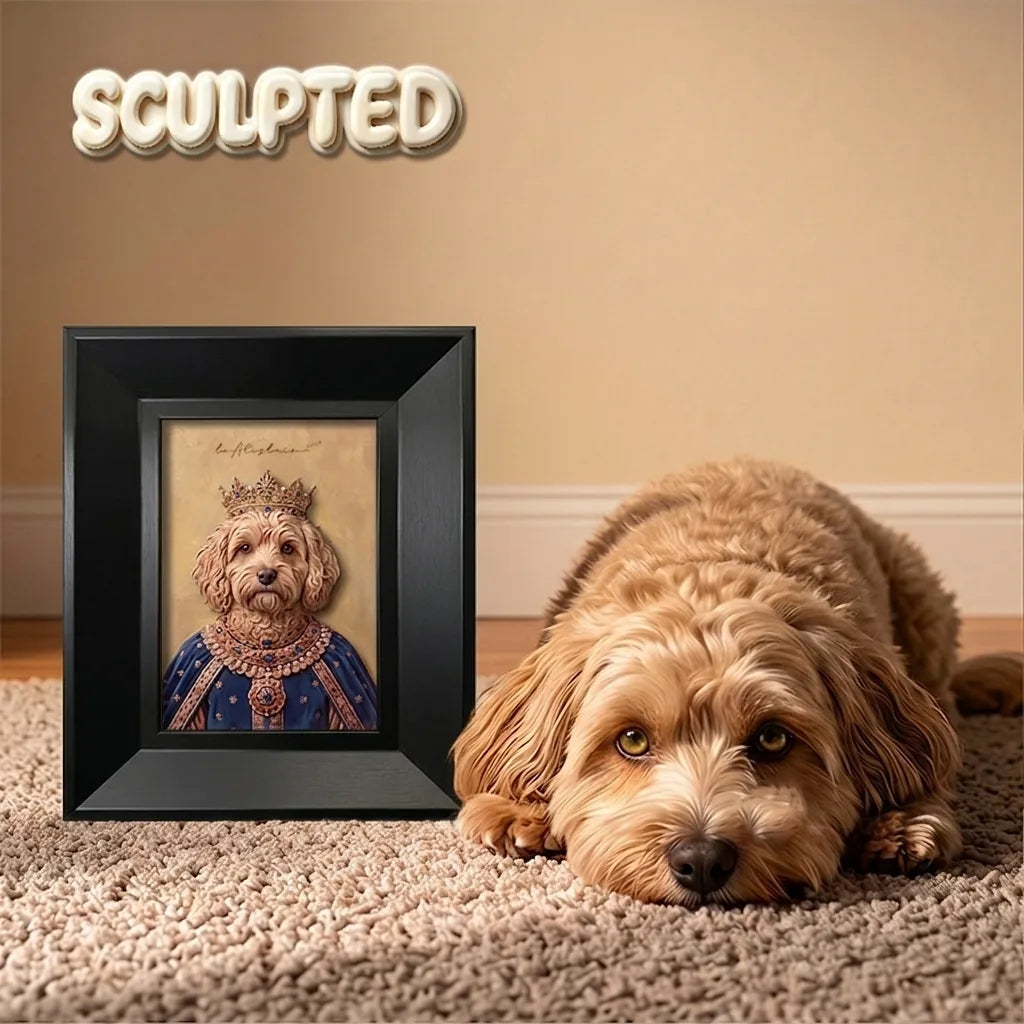 The King | Hand-sculpted 3D Pet Portrait