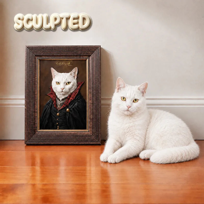 Vampire | Hand-sculpted 3D Pet Portrait