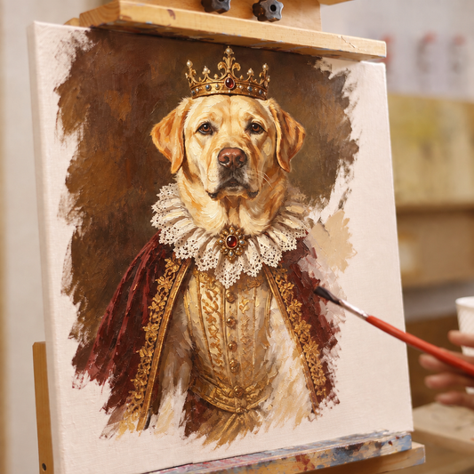 The King | Hand-painted Pet Portrait