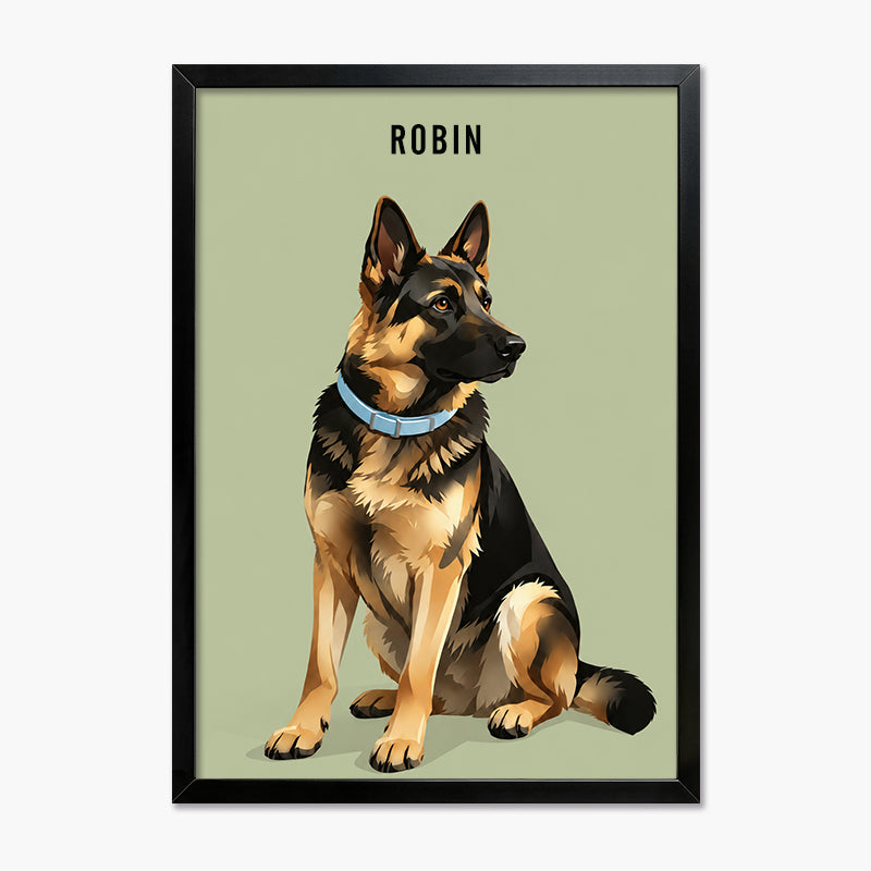 Modern Pet Portrait | Pet Portrait Print