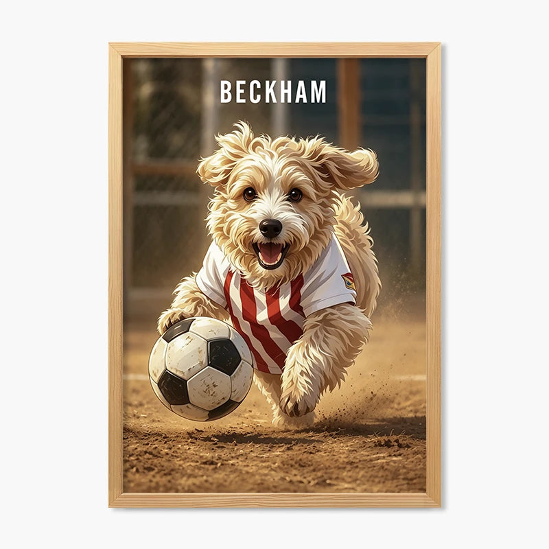 Soccer Player | Pet Portrait Print
