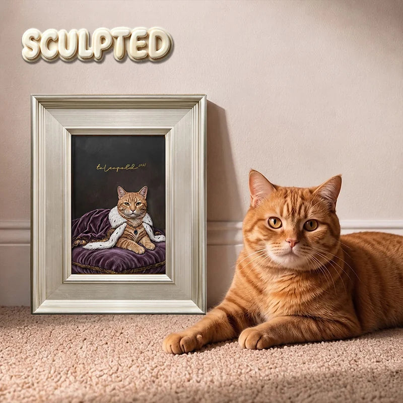 The King | Hand-sculpted 3D Pet Portrait