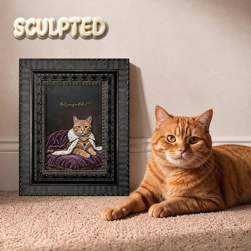 The King | Hand-sculpted 3D Pet Portrait