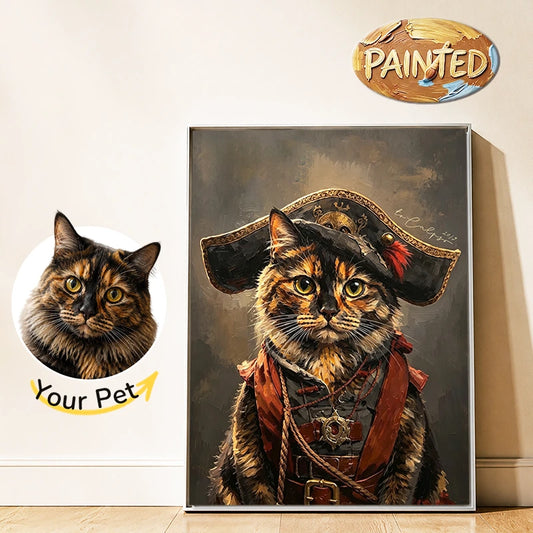The Pirate Captain | Hand-painted Pet Portrait