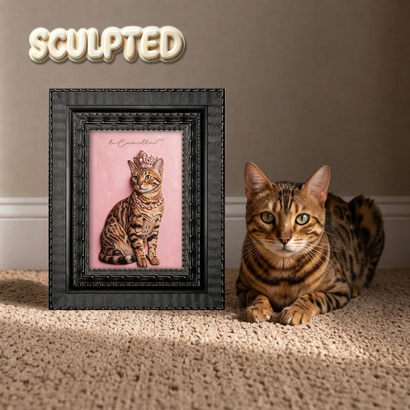 The Queen | Hand-sculpted 3D Pet Portrait