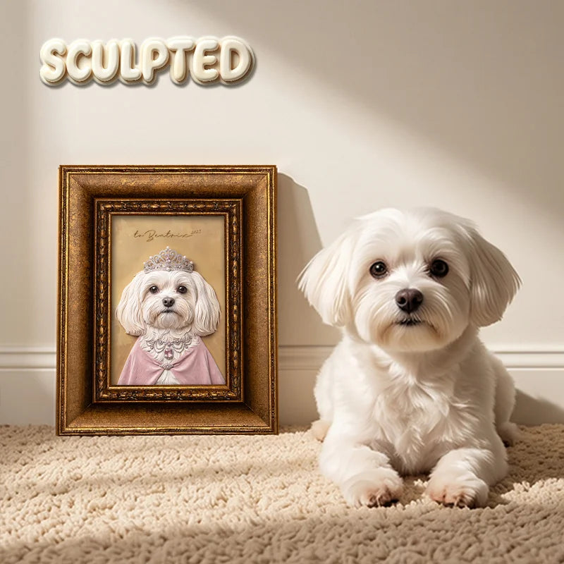 The Queen | Hand-sculpted 3D Pet Portrait