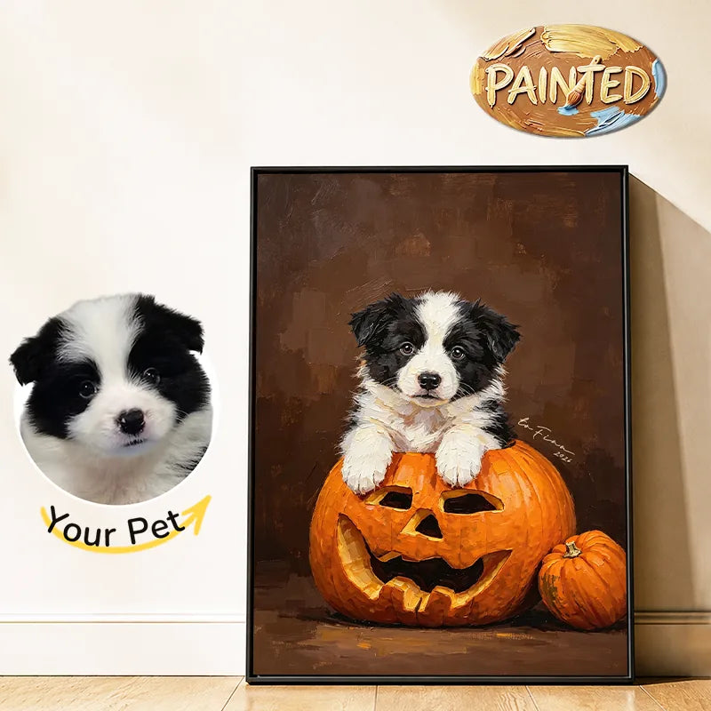 Pumpkin King | Hand-painted Pet Portrait