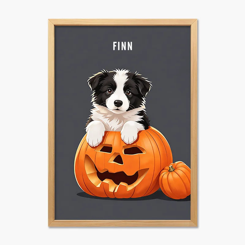 Pumpkin king | Pet Portrait Print