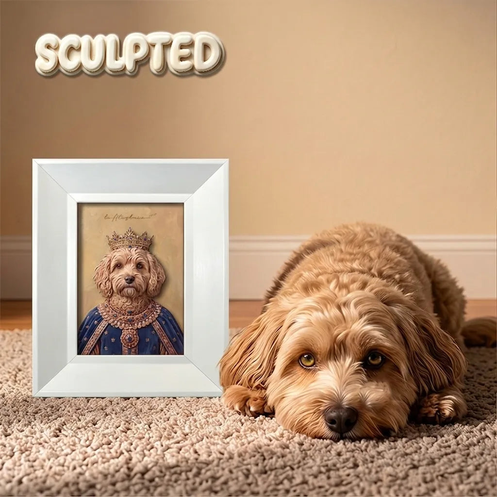 The King | Hand-sculpted 3D Pet Portrait