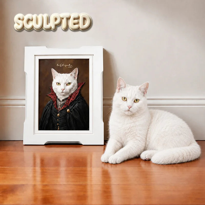 Vampire | Hand-sculpted 3D Pet Portrait