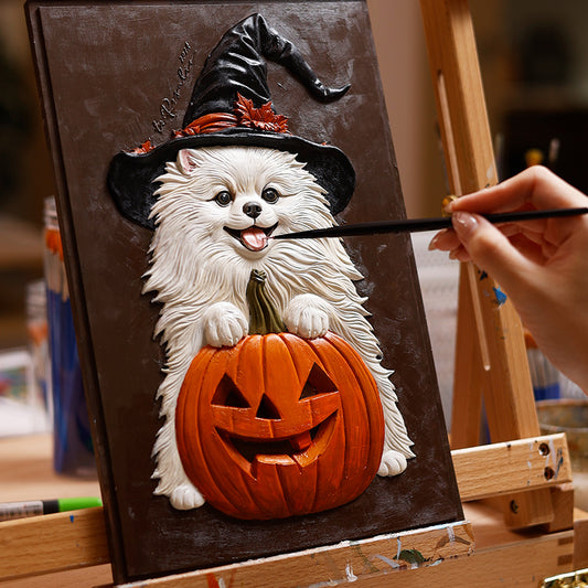 Pumpkin Queen | Hand-sculpted 3D Pet Portrait