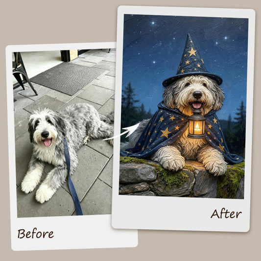 Custom Handmade Relief Pet Portrait | The Sci-Fi Hero Collection
