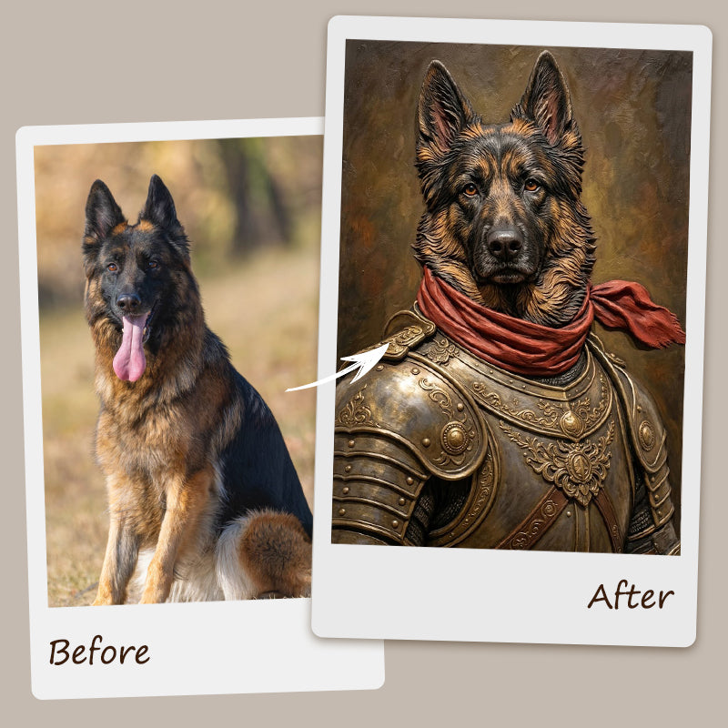 Custom Handmade Relief Pet Portrait | The Royal Collection
