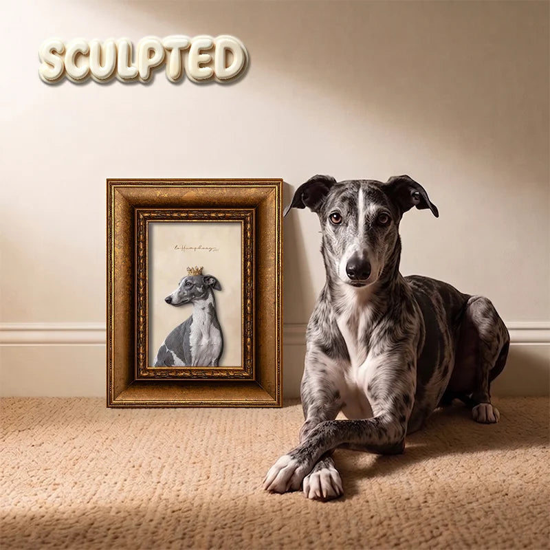 The King | Hand-sculpted 3D Pet Portrait