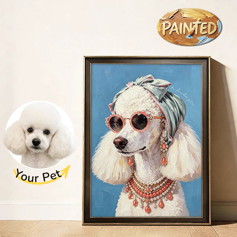 Fashion Model | Hand-painted Pet Portrait