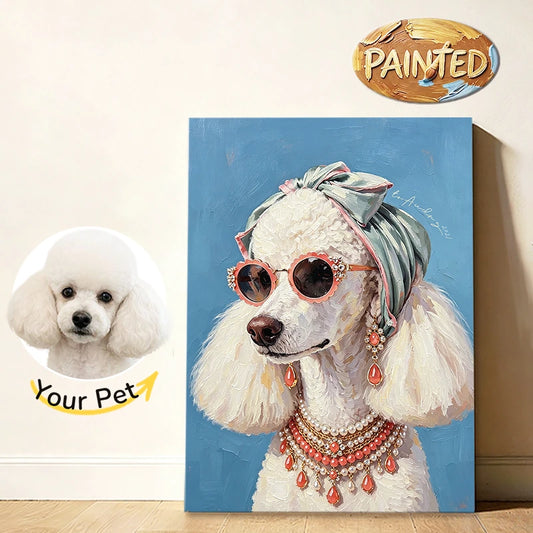 Fashion Model | Hand-painted Pet Portrait