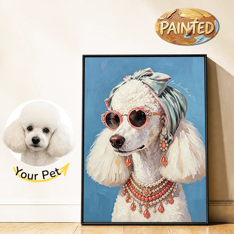 Fashion Model | Hand-painted Pet Portrait