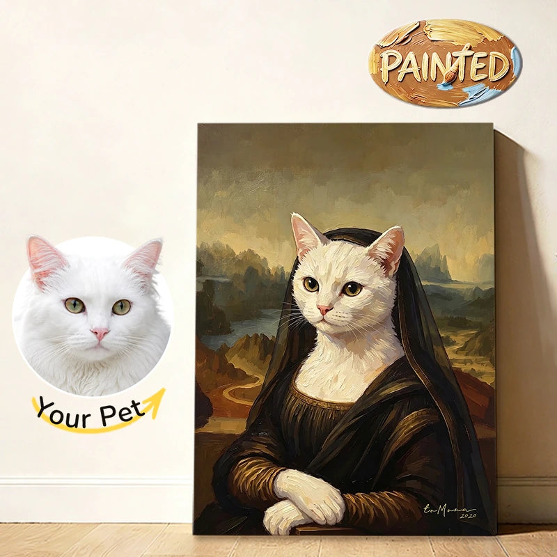 Mona Lisa | Hand-painted Pet Portrait