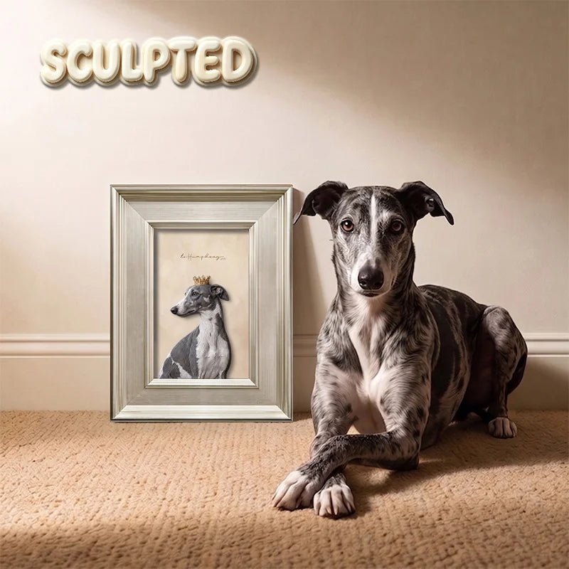The King | Hand-sculpted 3D Pet Portrait