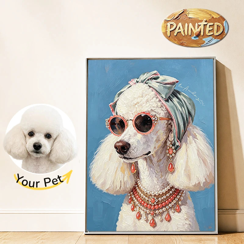 Fashion Model | Hand-painted Pet Portrait
