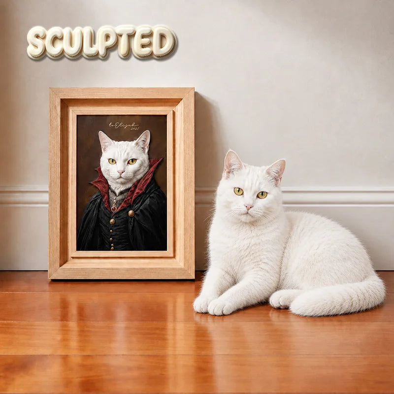 Vampire | Hand-sculpted 3D Pet Portrait