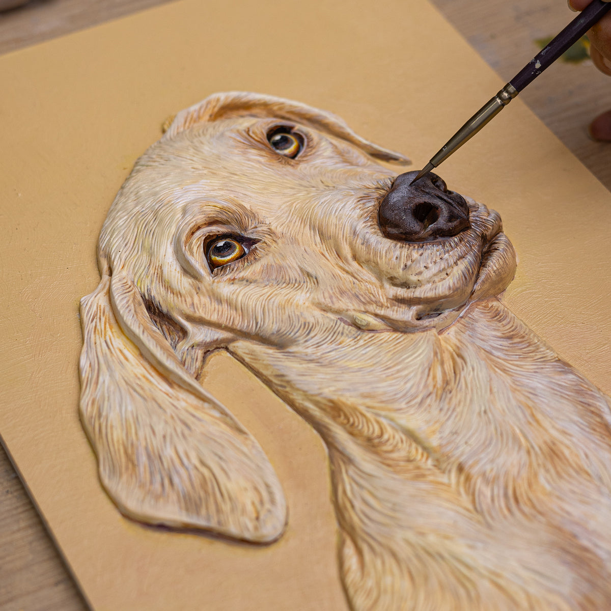 Realistic Pet Portrait | Hand-sculpted 3D Pet Portrait