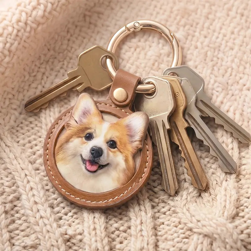 Custom Pet Portrait Keychain