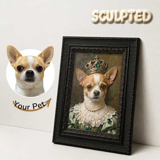 Royal Pets | 3D Handmade Relief Portrait