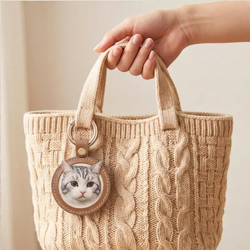 Custom Pet Portrait Keychain