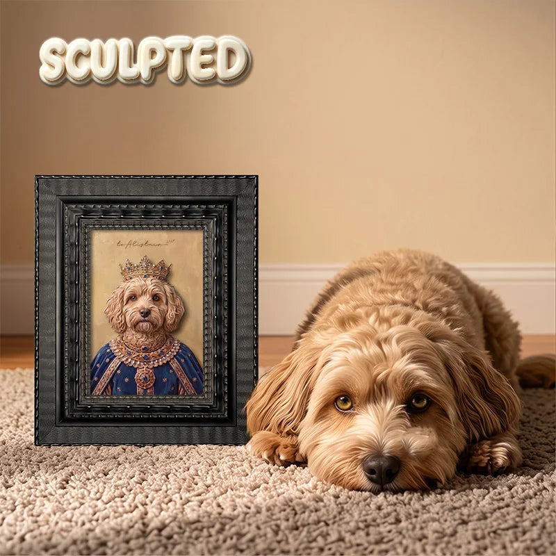 The King | Hand-sculpted 3D Pet Portrait